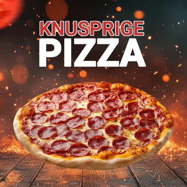 knusprige Pizza